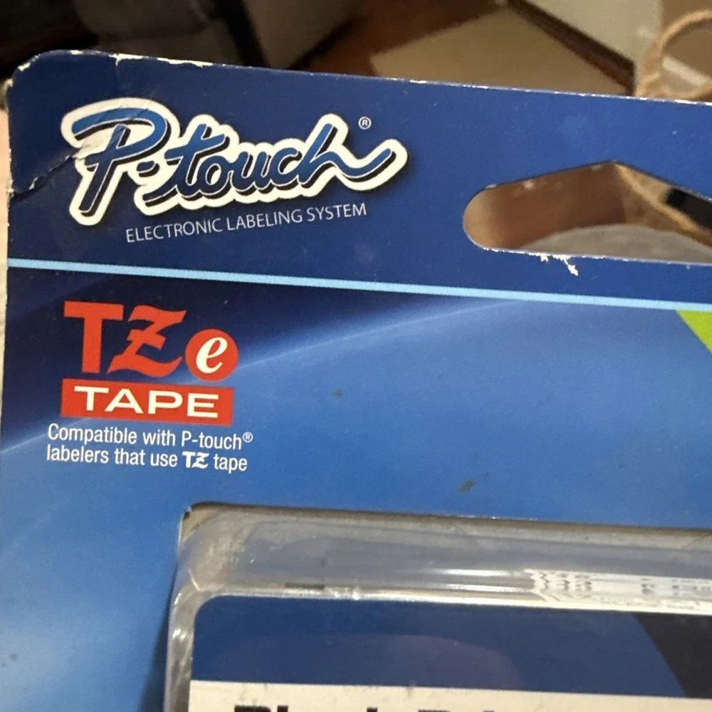 New Brother P-touch TZe-231 Black on White Tape 1/2